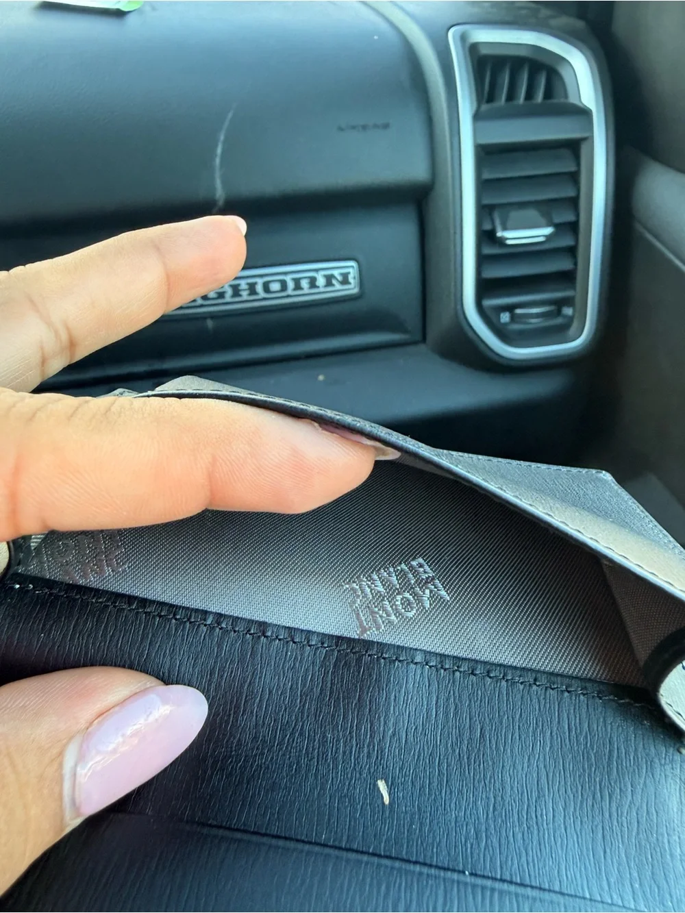 Montblanc Black Leather Card Holder